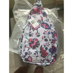 New Vera Bradley vineyard floral backpack sling‎
